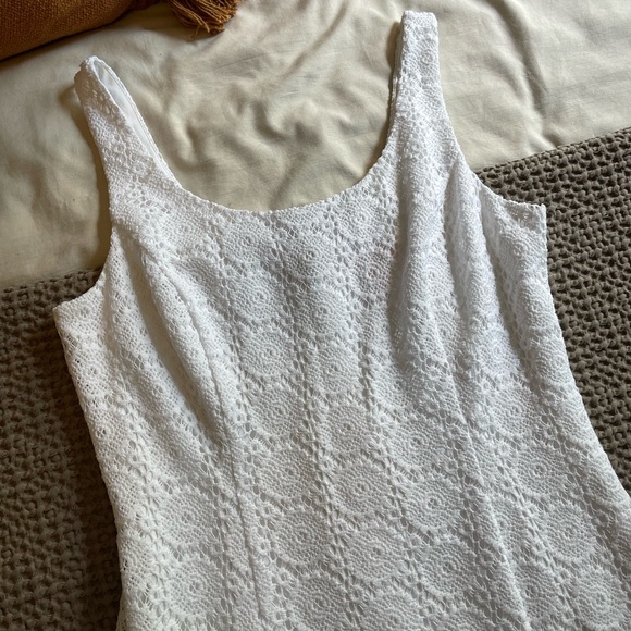 Lilly Pulitzer White Lace Mini Dress with Flare - Picture 3 of 6